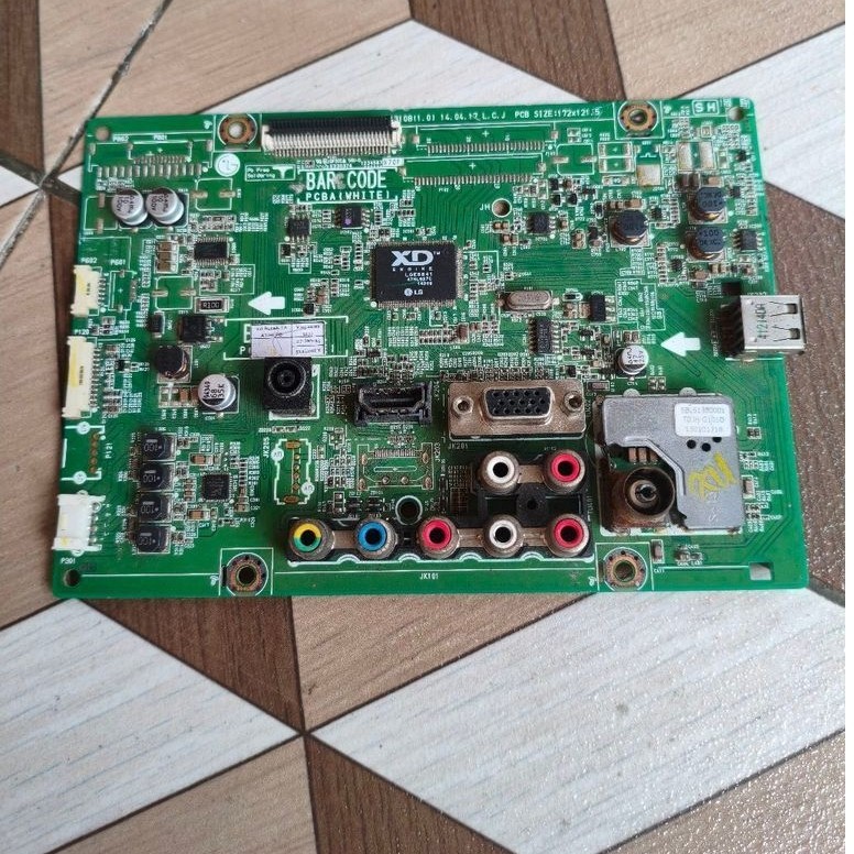 pcb mainboard motherboard mb TV LG LCD LED 24LB45A / 24LF45A Second bekas original