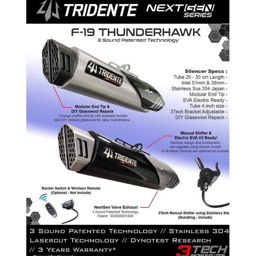 VIRALL KNALPOT 3 SUARA TRIDENTE F19 FULL SYSTEM //