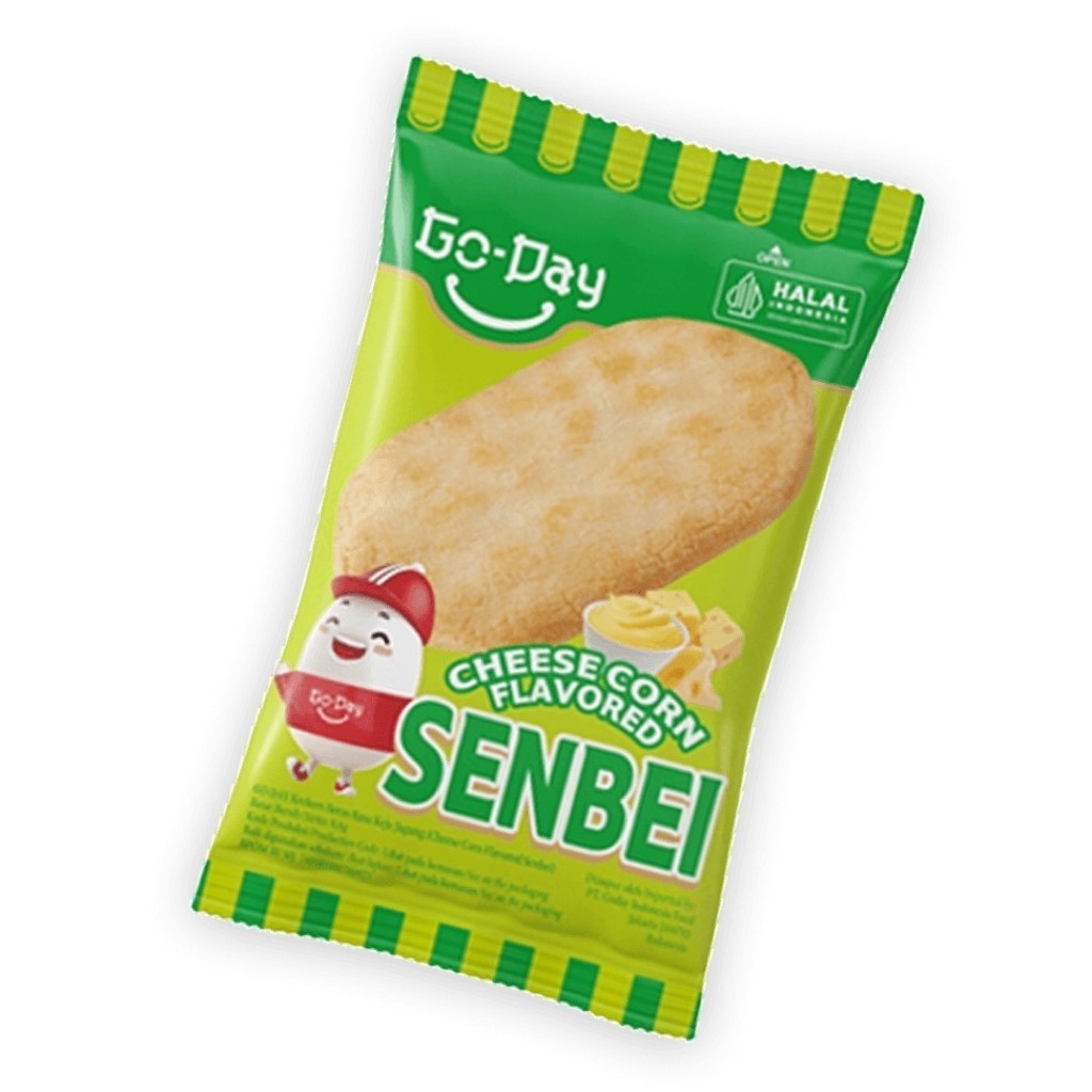 Go Day | CEMILAN Gurih Senbei – Kerupuk Beras Jepang Renyah & Lezat, Cocok untuk Ngemil (Snack Halal