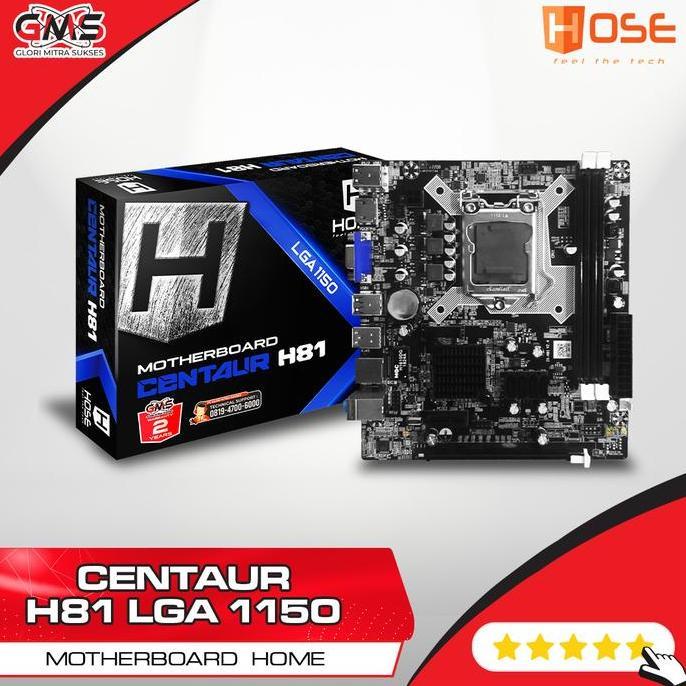 HOSE H81 CENTAUR INTEL LGA1150 H81 DDR3 MOTHERBOARD MB H81 H-81 HEMAT