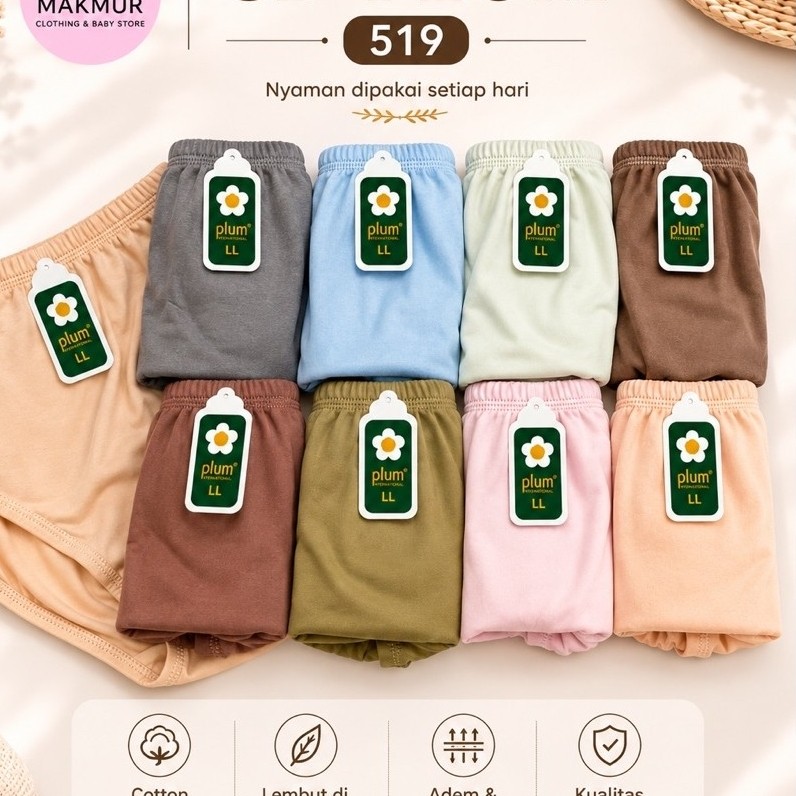 Celana Dalam Plum M/L/LL/ LLL 519