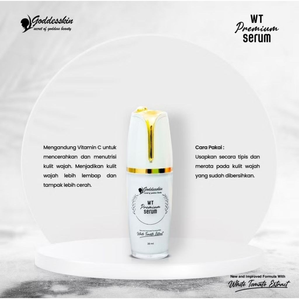 Goddesskin WT Premium Serum White Tomato Extract 20 ml Serum Wajah