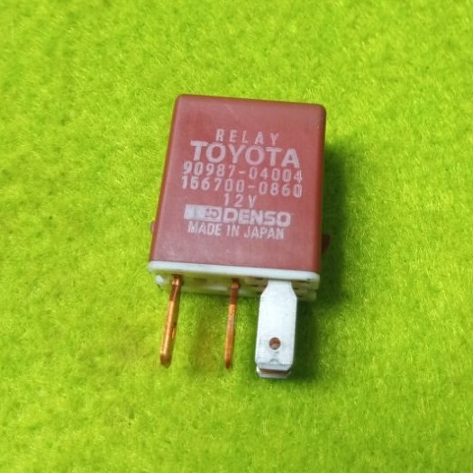 Relay Toyota Coklat Kaki 5 Relay Denso 90987-04004 Original Copotan