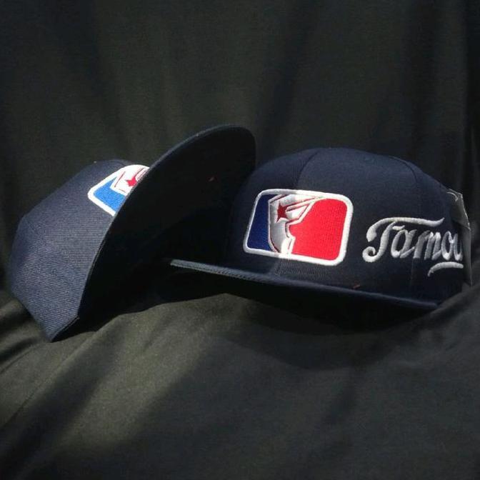 Capto- Topi Famous-Navy / 109/ Topi Snapback Famous/ Topi Snapback Bordir Famos-Navy