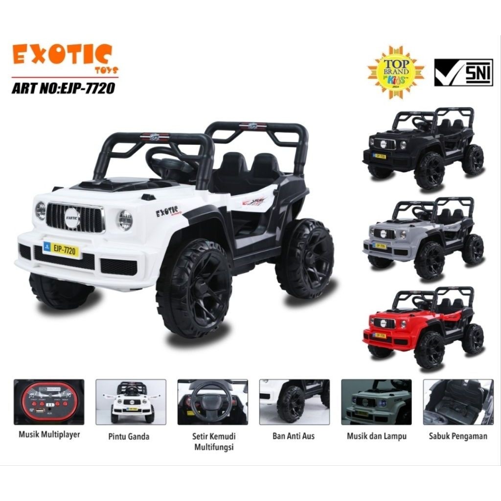 Mobil Aki Anak Jeep EXOTIC EJP-7720 READY Pontianak