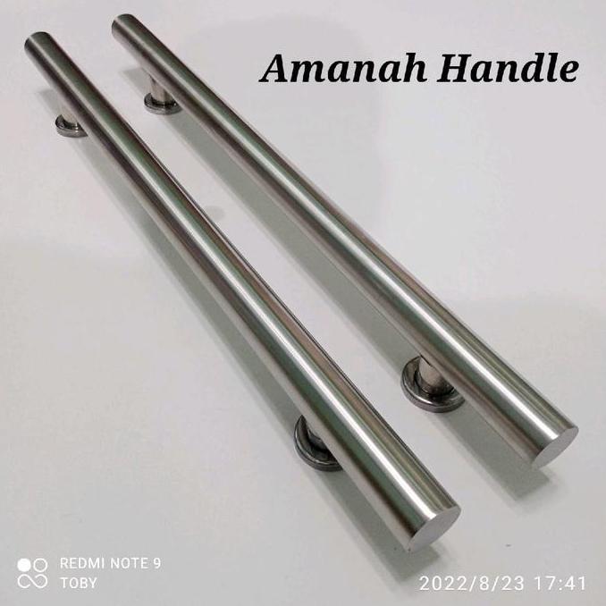 Handle pintu rumah bulat polos Stainless 45cm 60cm