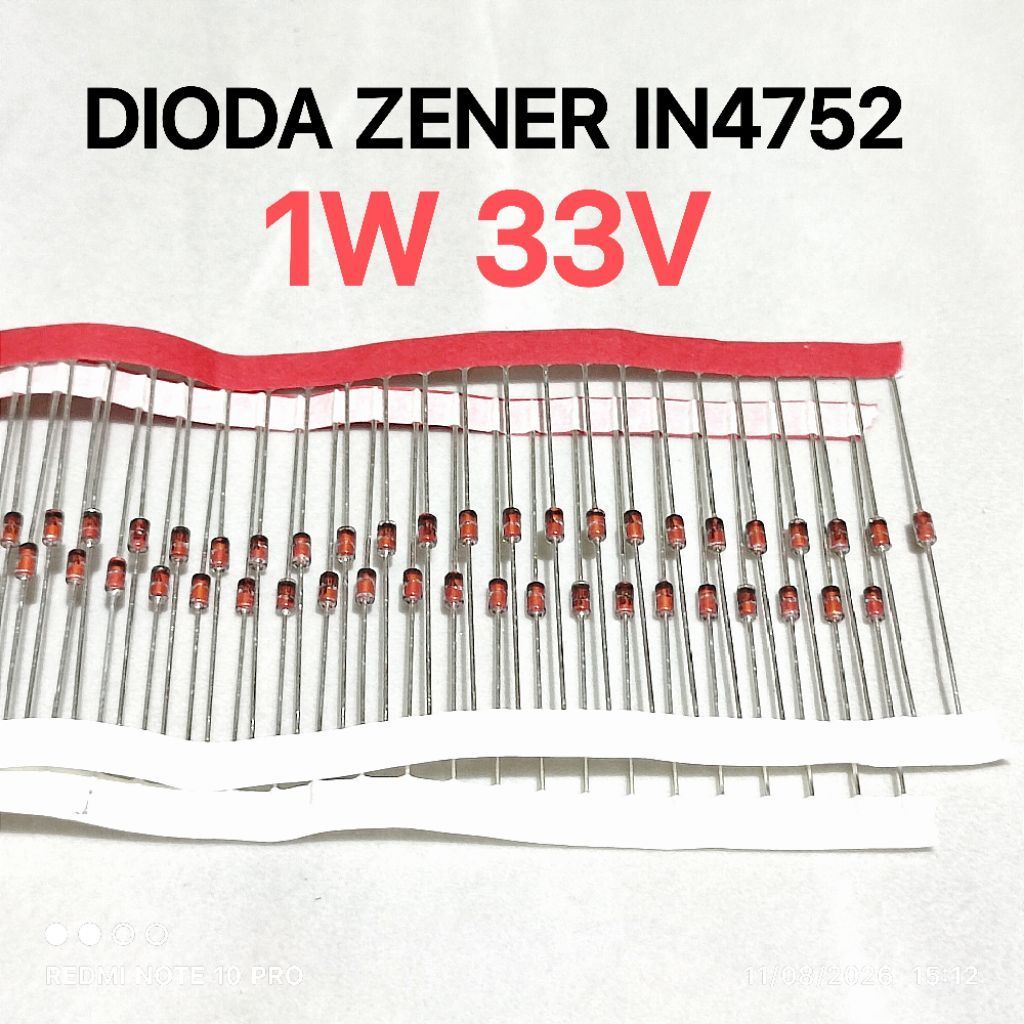 (10 BUAH) Dioda Zener 1 Watt 33V Dioda Zener 33V IN4752 1N4752