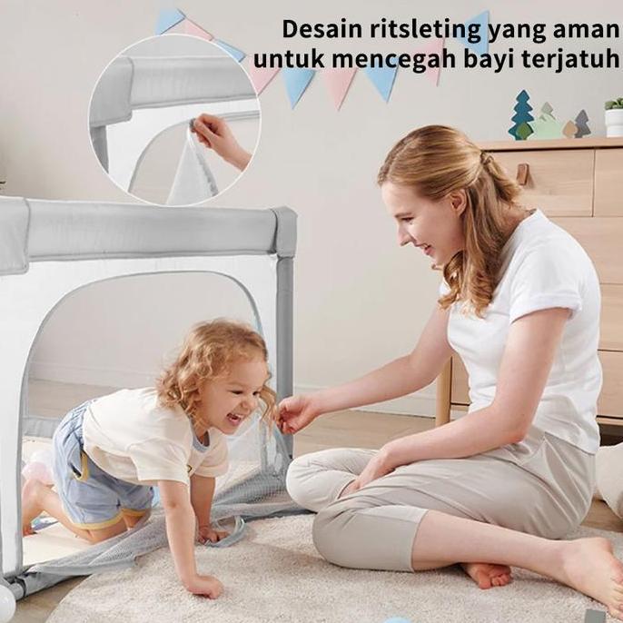 Pagar bayi Tempat tidur bayi untuk bermain bola Pagar pengaman Pagar pengaman bayi Mainan anak-anak 