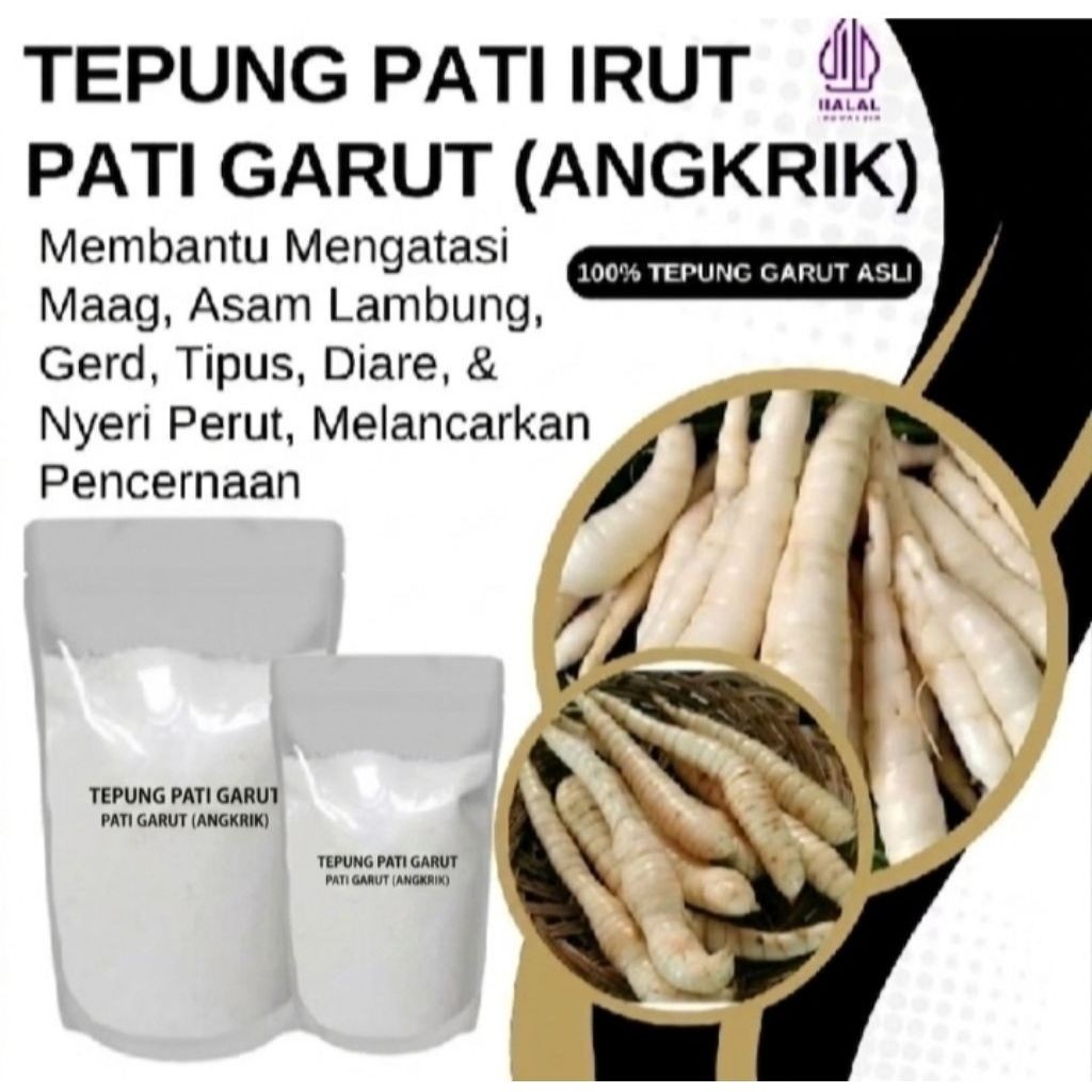 Tepung Pati Garut 1 Kg/ Pati Garut Asli/ Pati Garut / Gluuten Free/Pati Angkrik