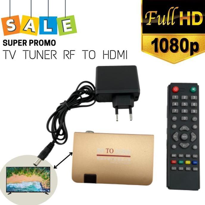 BEBAS ONGKIR - CONVERTER RF to HDMI TV TUNER FULL HD