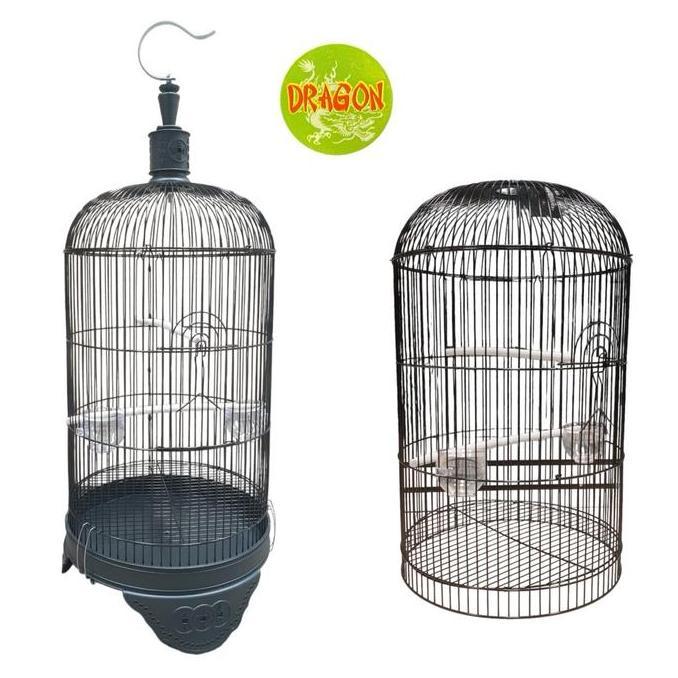 SANGKAR JERUJI BESI BULAT TINGGI LOVEBIRD DRAGON