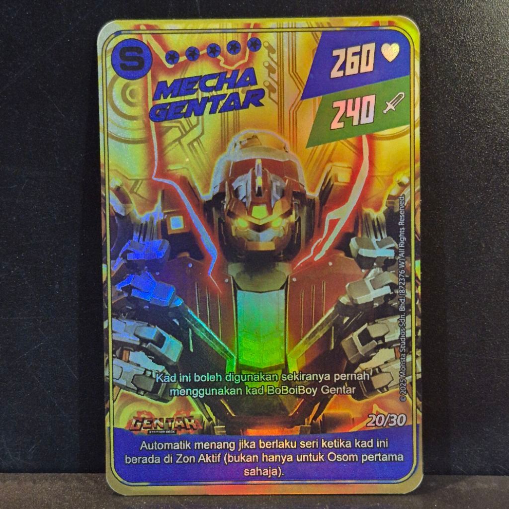 Kartu boboiboy replika 100% vol 2 galaxy card foil hologram choki choki kartu AR SR pendukung koleks