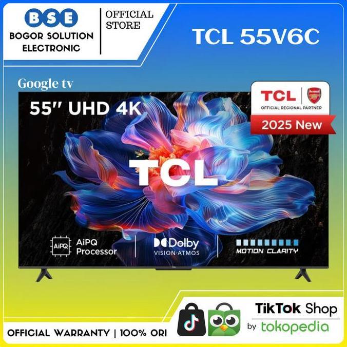 Allthebest- TCL 55V6C 4K UHD Dolby Audio TCL 55 Inch V6C New Series 55V6C Google tv TCL 55V6C Pengga