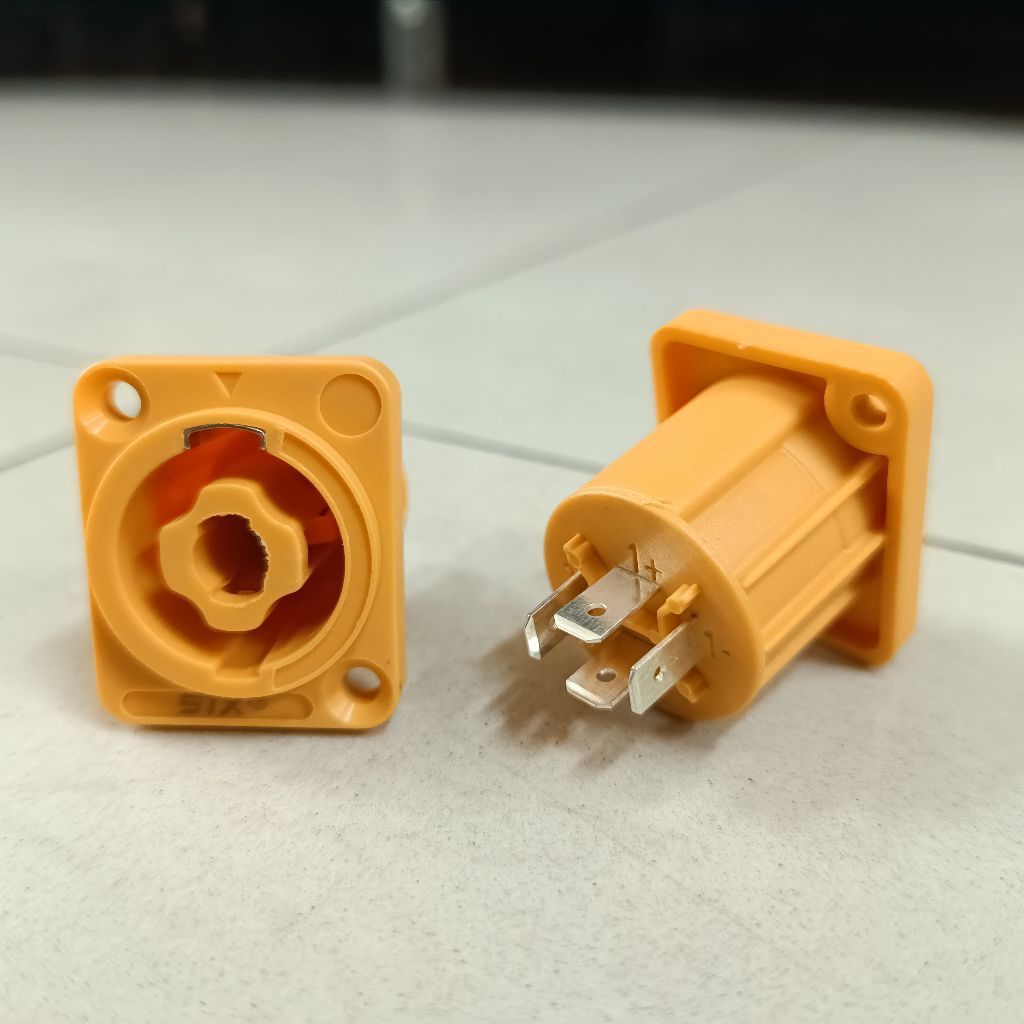 Soket Spikon Kuning STX SSPK Original Soket Speakon STX SSPK Kuning Original