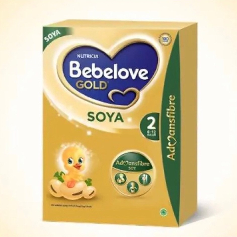 Susu Formula Soya Bayi Bebelove Gold 360gr - Isolat Protein Kedelai, Dukung Pertumbuhan Optimal
