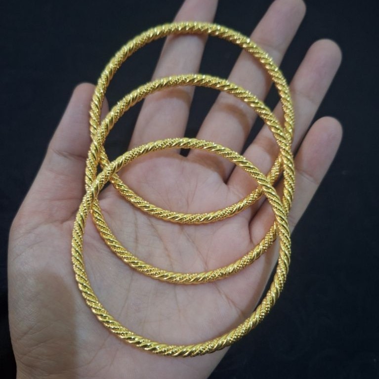 Gelang keroncong HARGA PERBIJI Emas muda 15% (2,3 gram perbiji)
