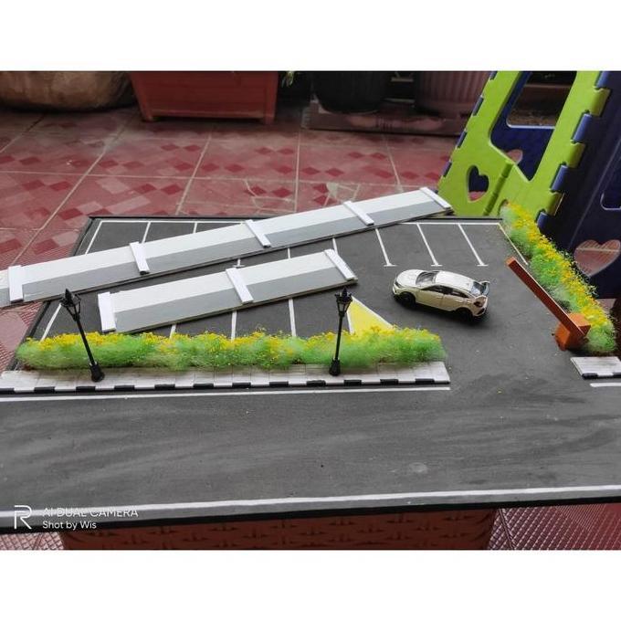 Diorama Diecast - Diorama Parkiran Diorama Parkir Mobil Miniatur Parki