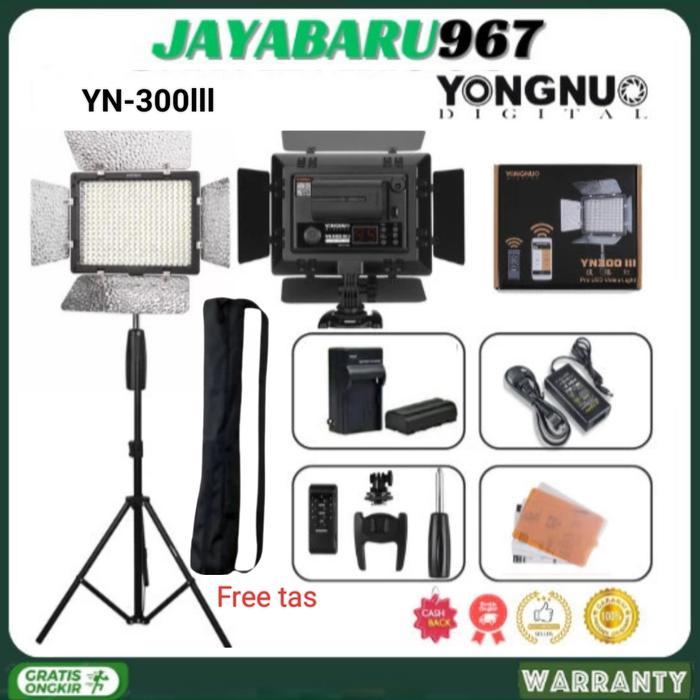 LAMPU LED YONGNUO YN300lll YN300 lll YN-300lll - adaptor