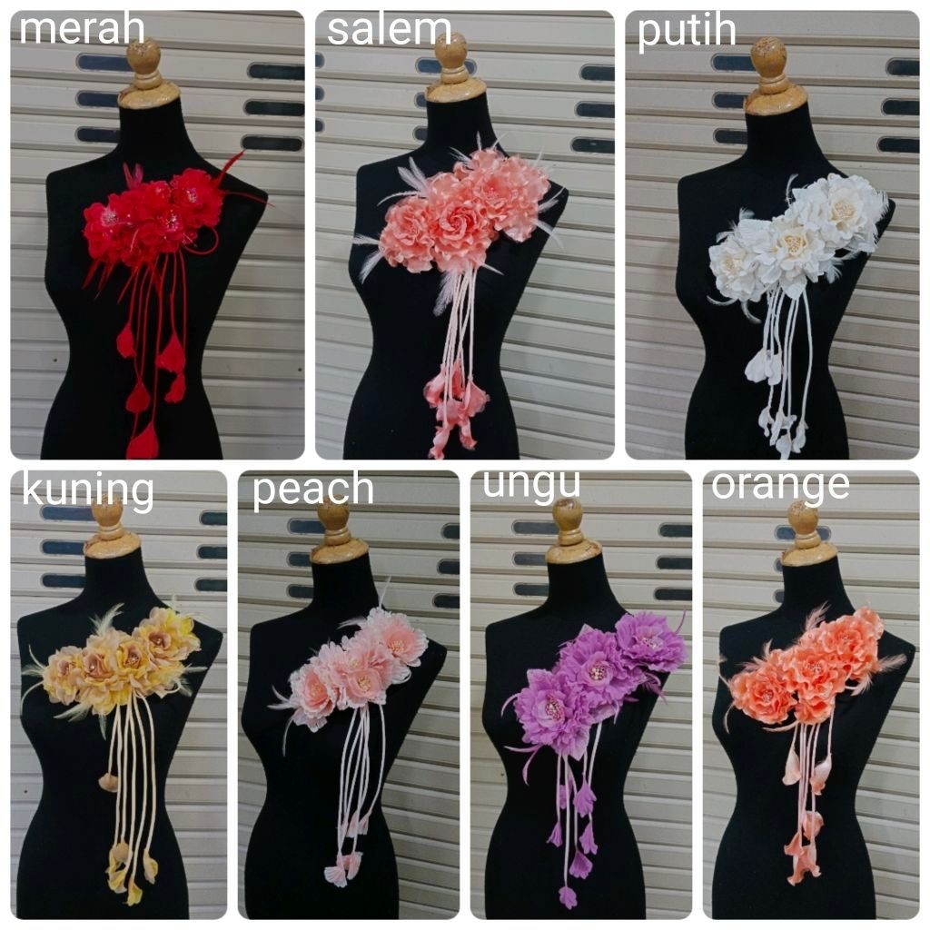 Bunga Korsase Gaun Juntai Cantik / Bunga Corsage import, Bunga aplikasi aksesoris gaun/rambut,bunga 