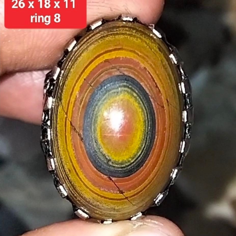 Batu akik puser bumi asli alam