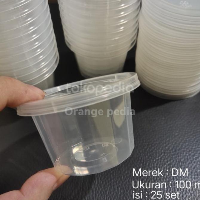 (Good) CUP SAMBAL 100 ML - AGAR2 - THINWALL CUP MERPATI 100ML - ISI 25 SET