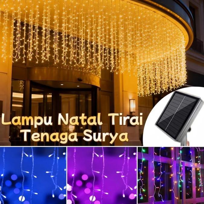 (Best) Kelap Kelip Lampu Hias Tirai Outdoor Waterproof Lampu Hias Lampu Ramadhan Lampu Kelap Kelip K