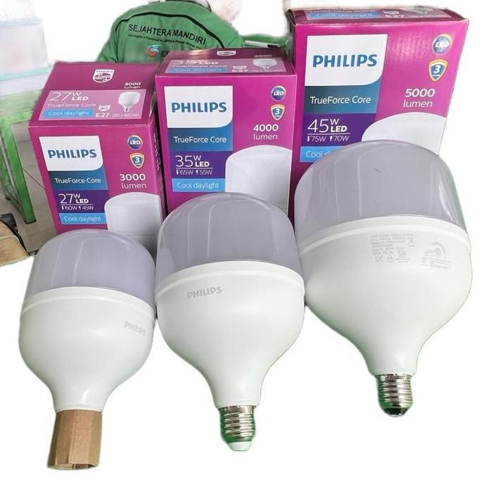 LED Bulb Philips 27  Watt/ 35 Watt / 45 Watt 6500K E27 TrueForceCore Philips