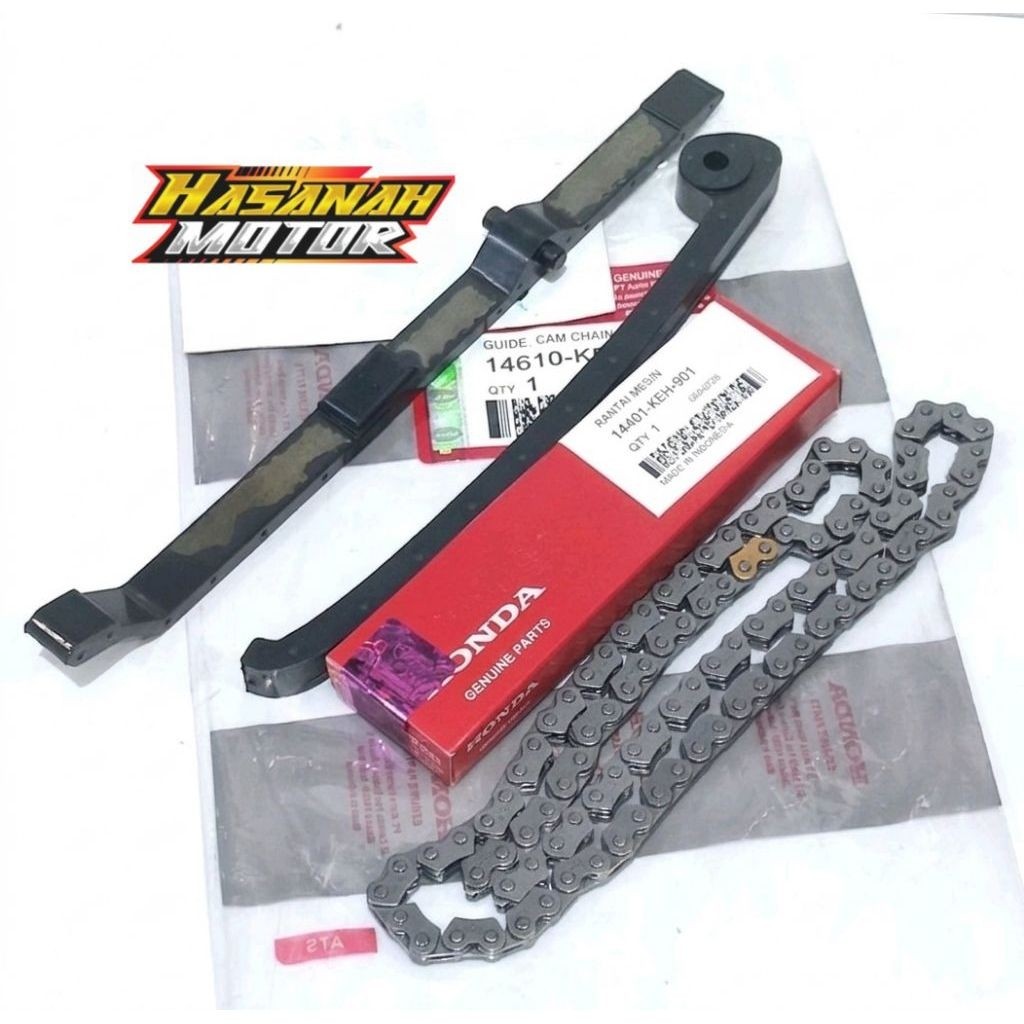 RANTAI KETENG + KARET TENSIONER GL PRO NEOTECH MEGAPRO LAMA