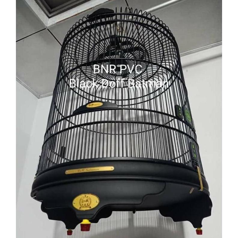 Sangkar kandang murai BnR pvc black doff