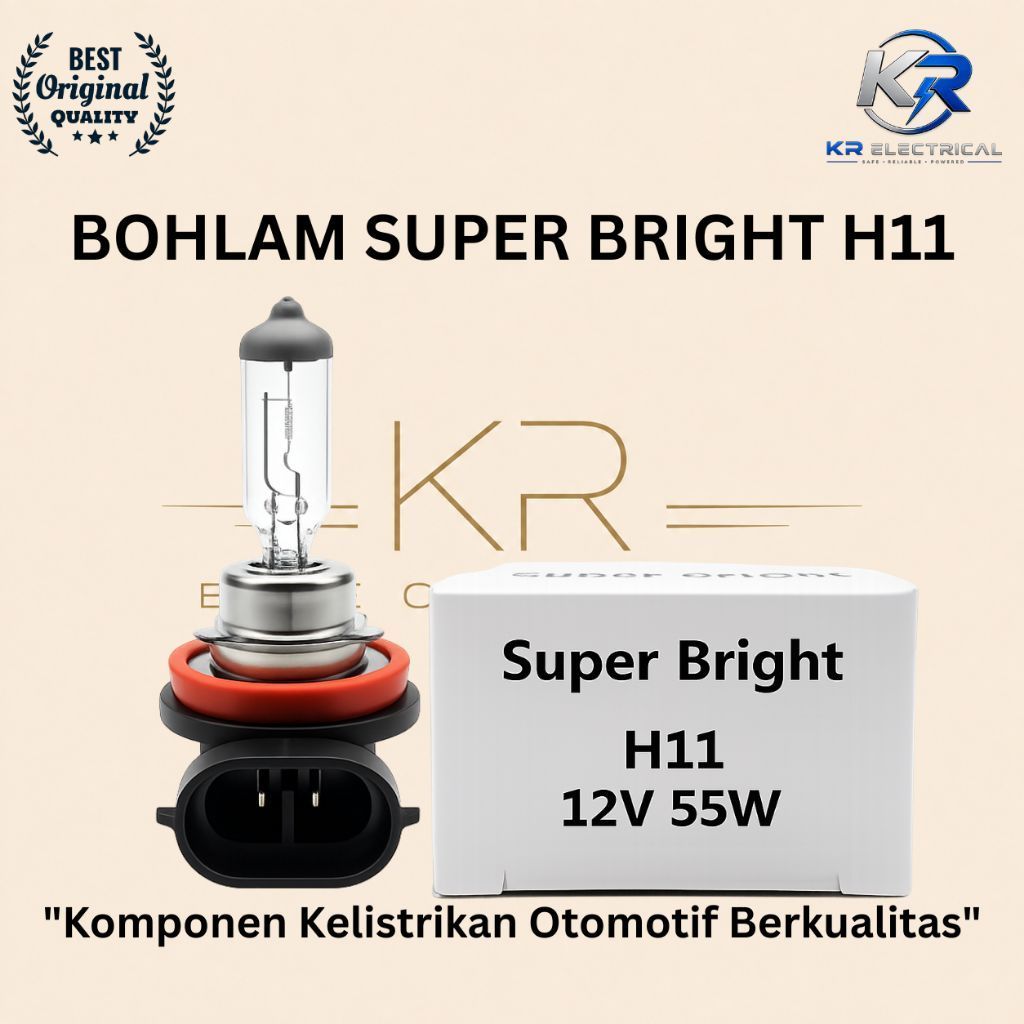BOHLAM H11 12V 55W / BOHLAM LAMPU FOGLAMP