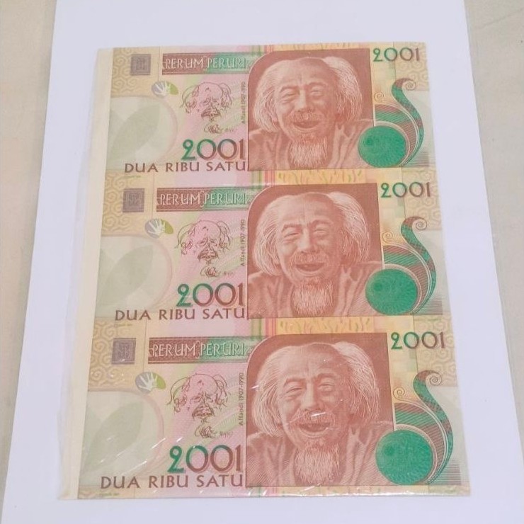 uang uncut testnote peruri Affandi UNC/gress