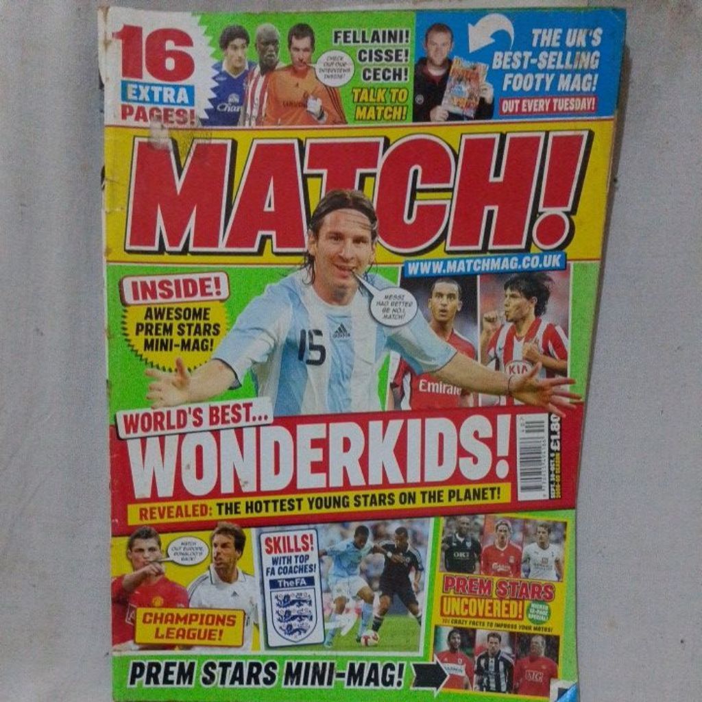 Buku Majalah MATCH Wonderkids Prem Stars Mini-Mag Football