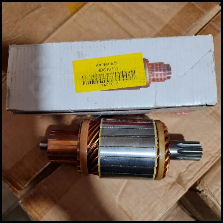 TERBARU ARMATURE STARTER 8DC10 8DC11 ANGKER STARTER 8DC10 8DC11 24V 11T