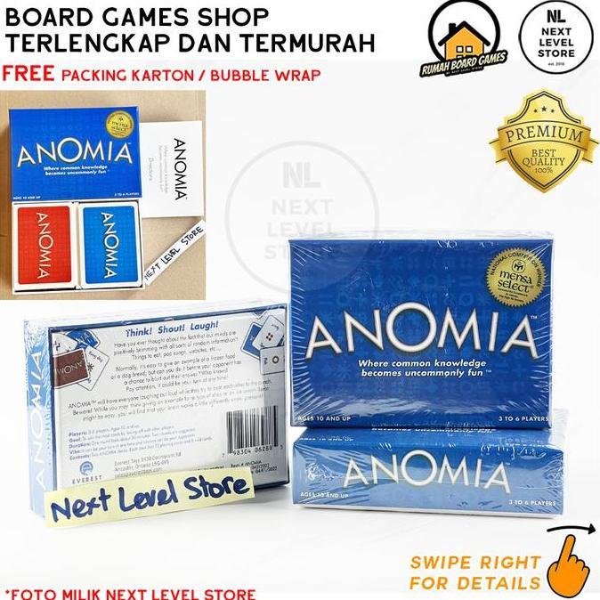 Anomia Card Game Board Games Family Party Edukasi Permainan Kartu Keluarga