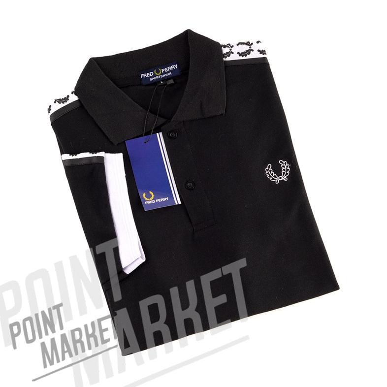 Super Baju Kaos Polo Shirt Fred Pery Taped Casual Hype Point Market Pria T Shirt Polos Kerah Atasan 