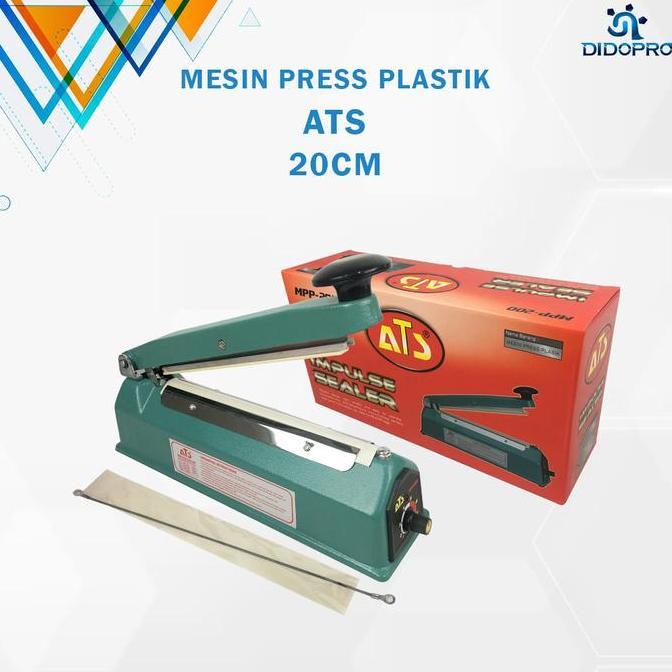 (Best) Alat Press plastik 20cm bodi besi Mesin Impulse sealer 20 body metal