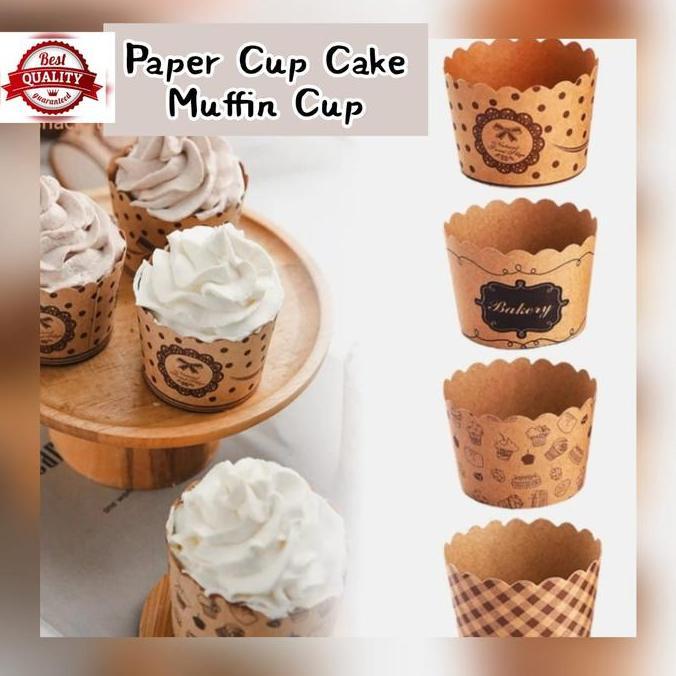 (Best) PAPER CUP CAKE / MUFFIN CUP LUXURY ~ FOOD GRADE (COKLAT)