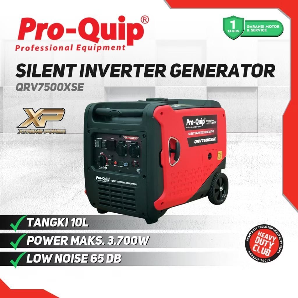 Genset Proquip Silent Inverter 3700 Watt QRV7500XSE / Generator Silent Inverter 3700 Watt PROQUIP QR