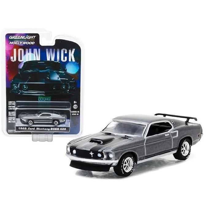 44780-E GREENLIGHT 1969 FORD MUSTANG BOSS 429 HOLLYWOOD JOHN WICK