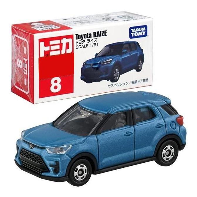 TOYOTA RAIZE BIRU TOMICA REGULER 8 TAKARA TOMY DIECAST MOBIL