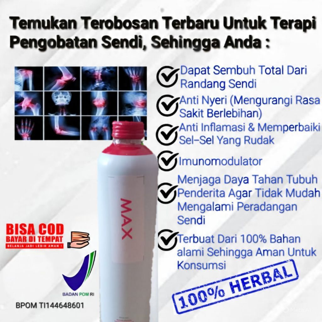 Herbal Radang Sendi | Herbal Obat Osteoarthritis, Rheumatoid arthritis, Sendi Kaku, Susah bergerak, 