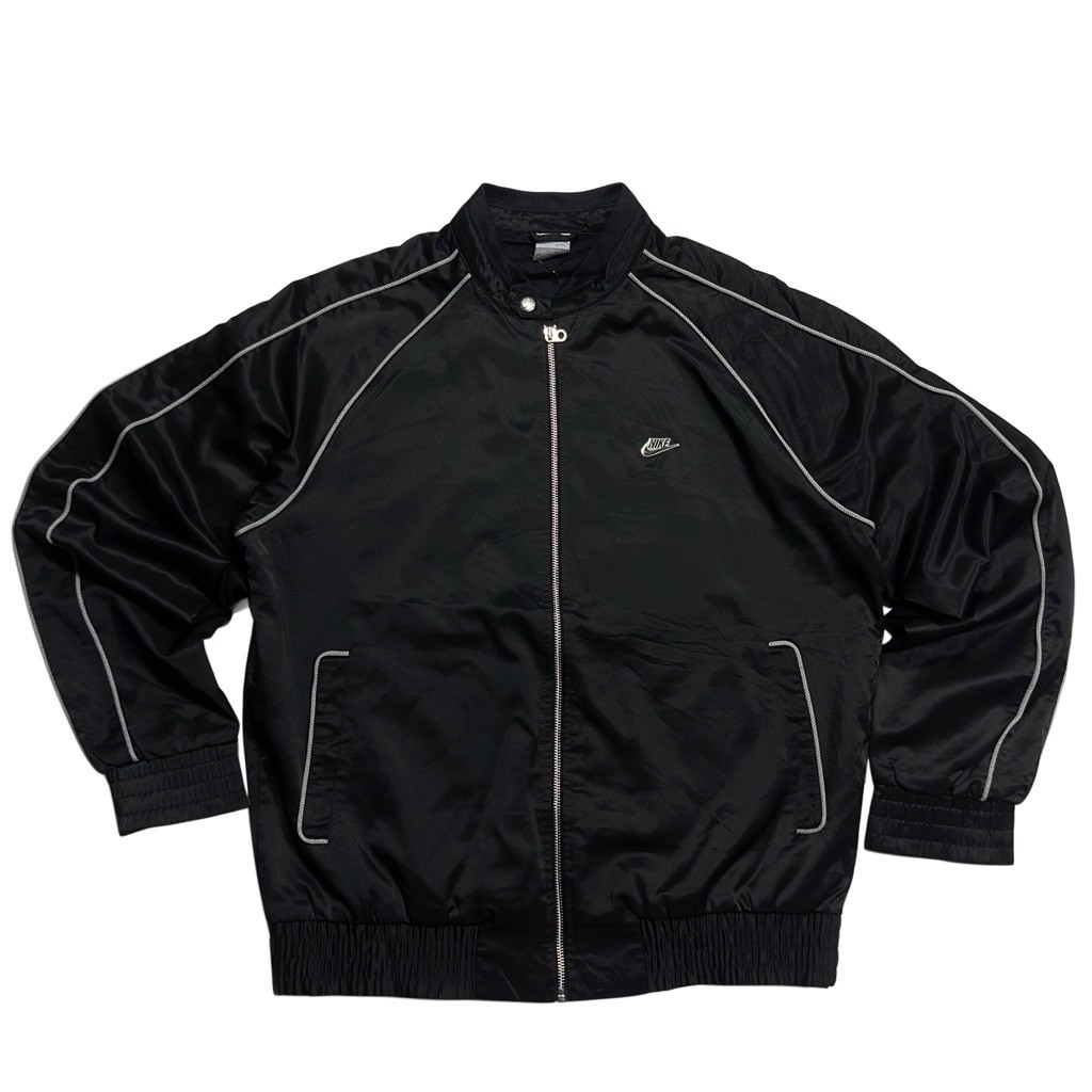 Nike windbreaker metal logo’s vintage black jacket Original