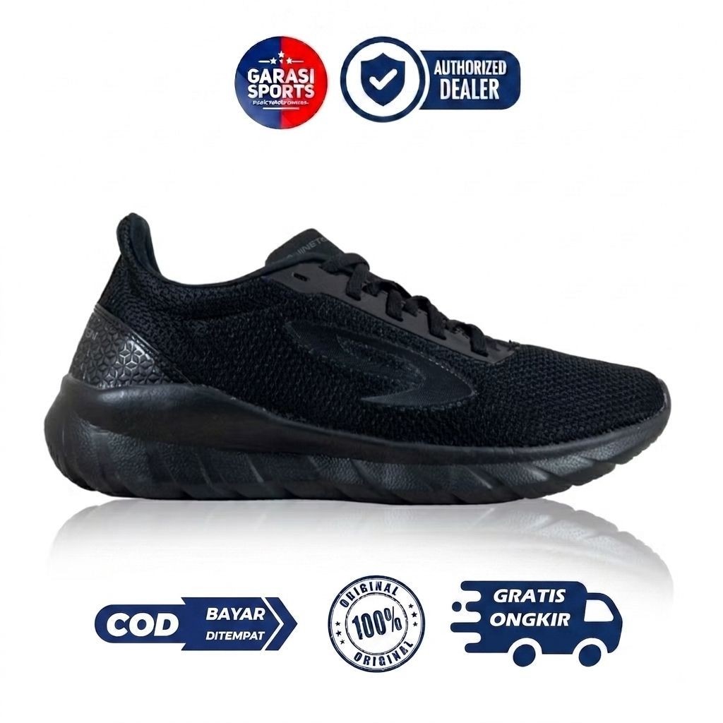 Sepatu RUnning 910 Nineten YASHA BTS Hitam All Black