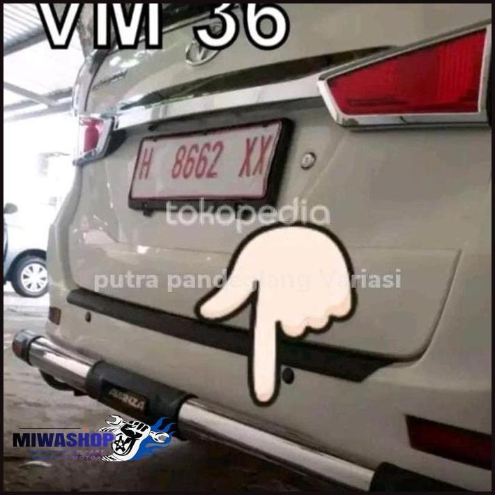 TANDUK BELAKANG BUMPER BELAKANG MOBIL AVANZA BAHAN STENLIS TERMURAH