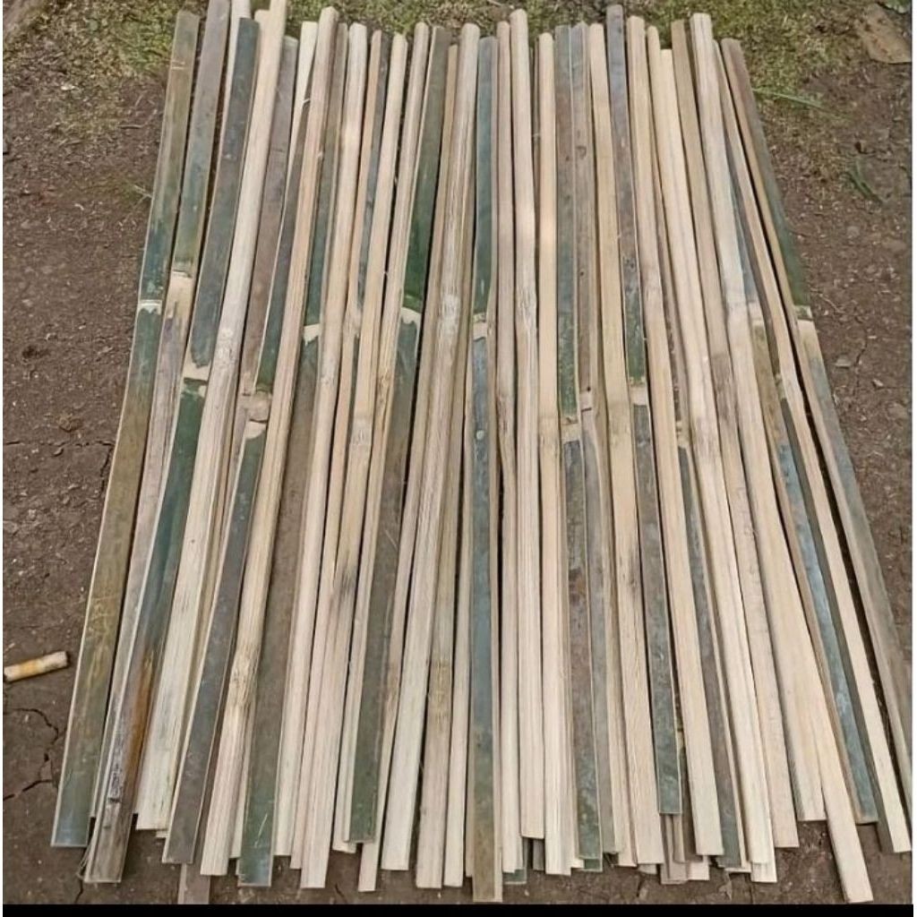 10 batang bambu belah 150cm tanaman + pagar -bambu pilihan
