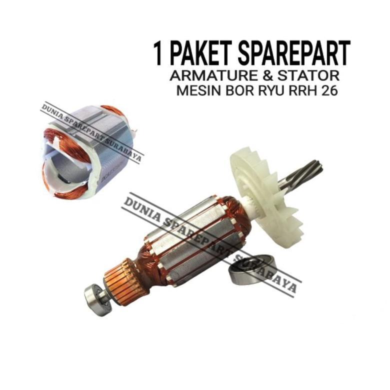 Paket armature & stator mesin bor ryu RRH26