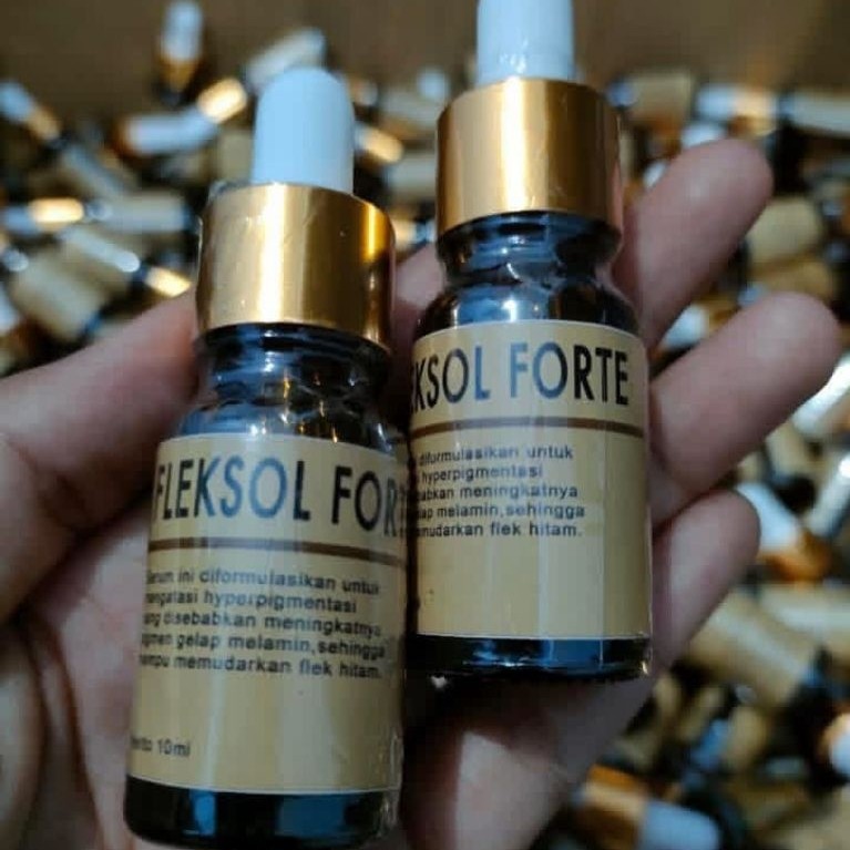 Serum Fleksol Forte 10ml - Mencerahkan Wajah, Mengurangi Kerutan, Mengangkat Sel Kulit Mati