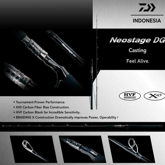 BEBAS ONGKIR - Joran Pancing/Rod DAIWA NEOSTAGE DG J63B-4G (OH)