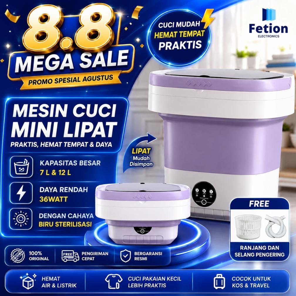 Mesin Cuci Mini 12L Mesin Cuci Lipat Mesin Cuci Mini & Pengering Portable Sterilisasi Cahaya Biru