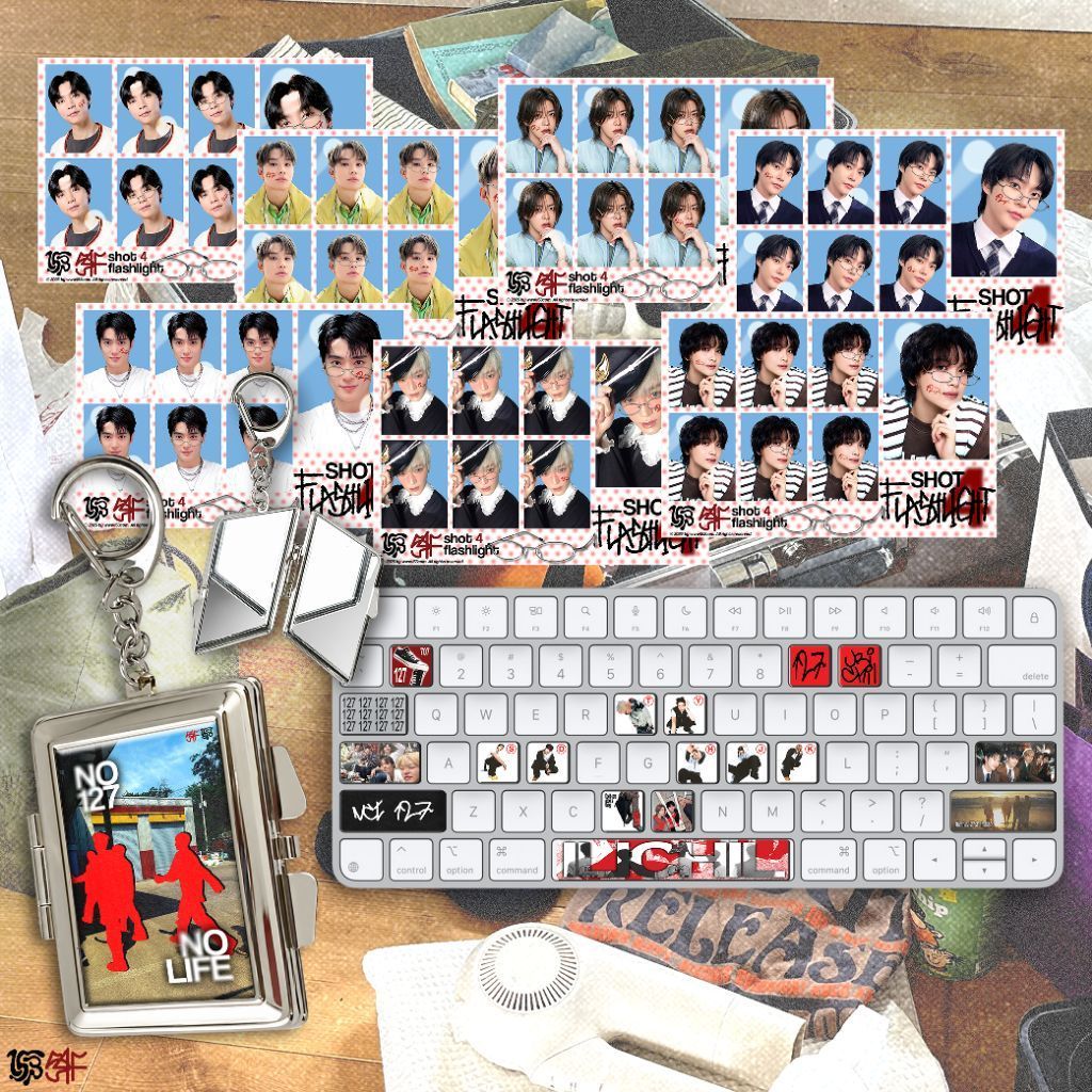 READY STOCK S4F VOL 2 ID PHOTO & KEYBOARD STICKER NCT 127
